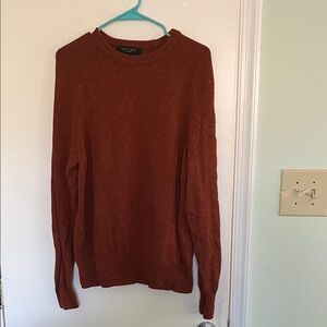 rag & bone Men's Rust Crewneck Sweater